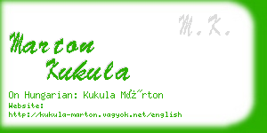 marton kukula business card